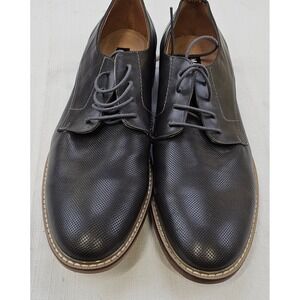 Madden M-Nytro Black Perforated Derby Dress Shoes Business Casual Mens 13